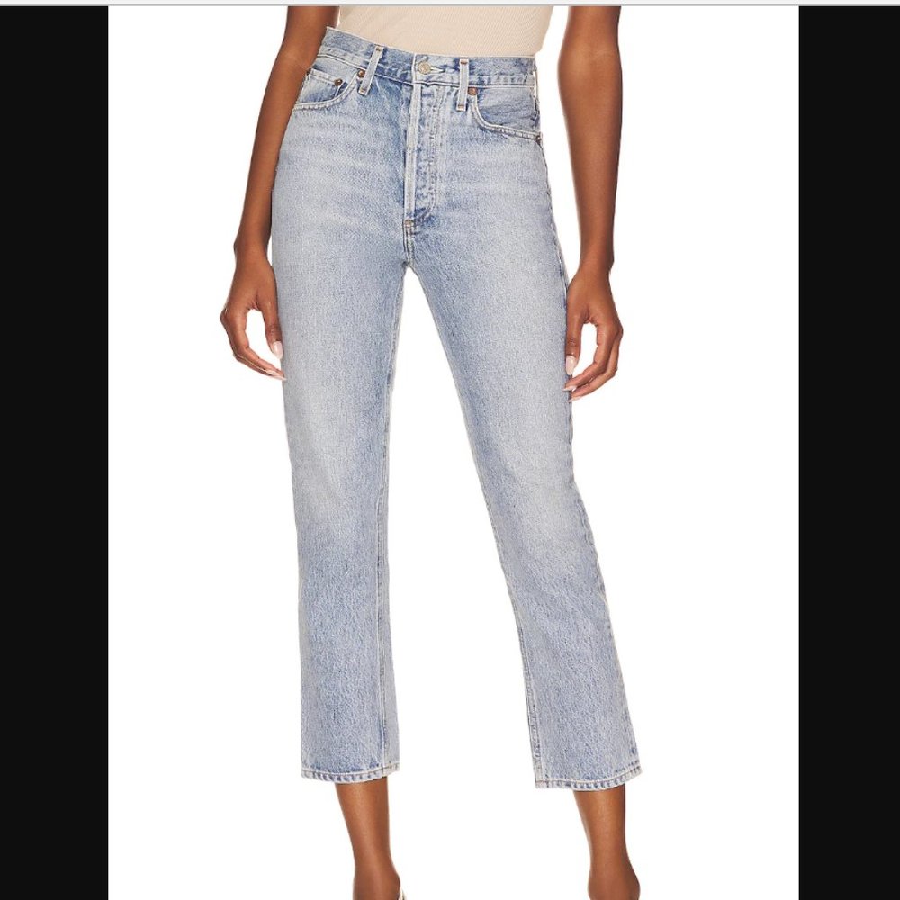 AGOLDE Riley High Rise Straight Crop Denim - NWT - size 33